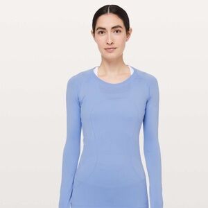 Lululemon Blue Long Sleeve Swiftly
